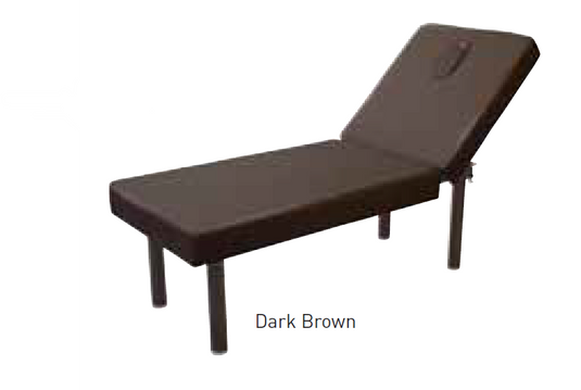 Perforated Reclining Wide Massage Bed W-7 Dark Brown [L190 Ã— W70cm]