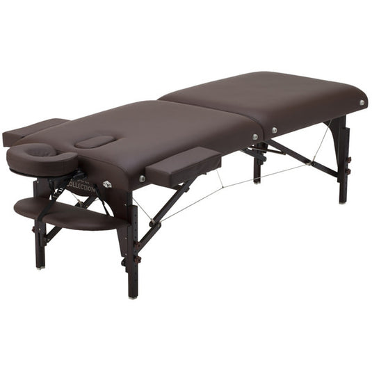 Deluxe Low Resilience Wooden Folding Bed 006SDX Dark Brown