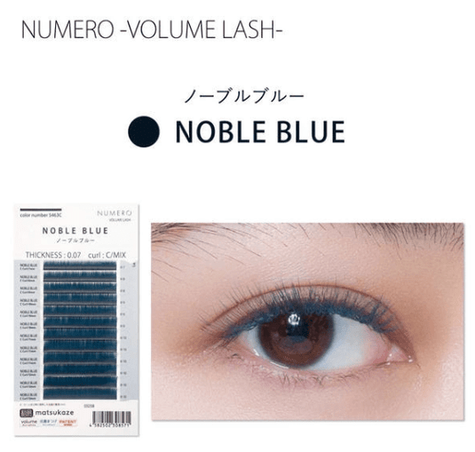 NUMERO Volume Lash Color Noble Blue 0.07 MIX 7mm-12mm