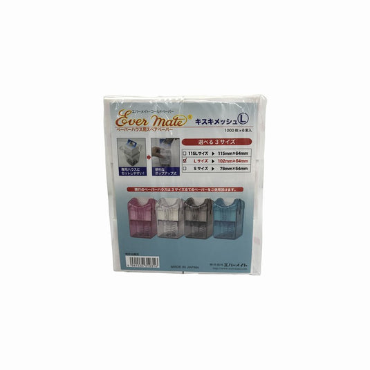 Evermate House Spare Paper Kisuki Mesh L (1000 Sheets x 6 Bundles)