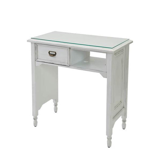 Shabby Chic Line Nail Table Loiret Antique White