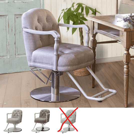 [Shabby Chic] Styling Chair Chalon (Top) - Ash Brown