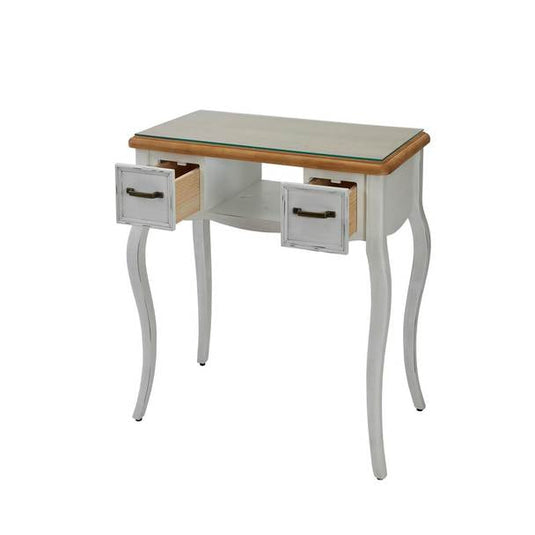 Shabby Chic Line Nail Table Loiret Antique White