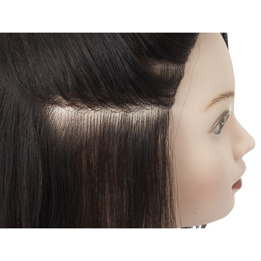 Hairdressing Mannequin Practice Head BG121 (Voluminous100% premium quality human hair)