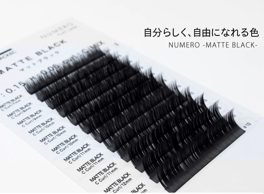 Flat Lash Matte Black [J Curl Thickness 0.15 Length 7-12MIX]