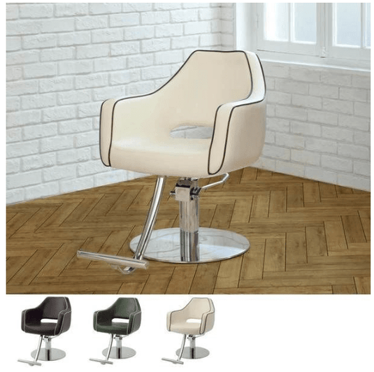 [Cafe Lounge] Styling Chair (HD-026) (Top) - Ivory x Dark Brown