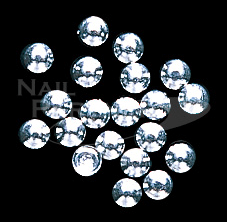 Capri Metalic Small Round 1mm (100pcs) Silver