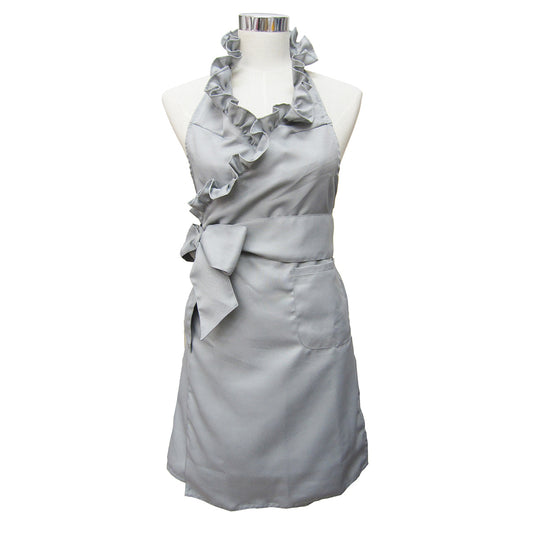 Frilled Apron Gray