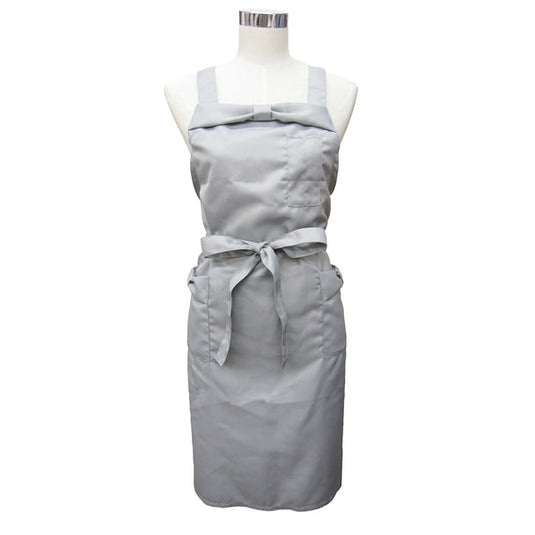 Ribbon Apron Gray