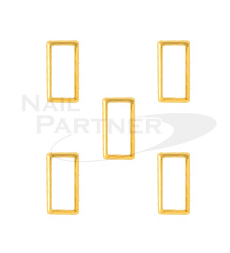 Clou Rectangle 7x6mm Gold (20pcs)