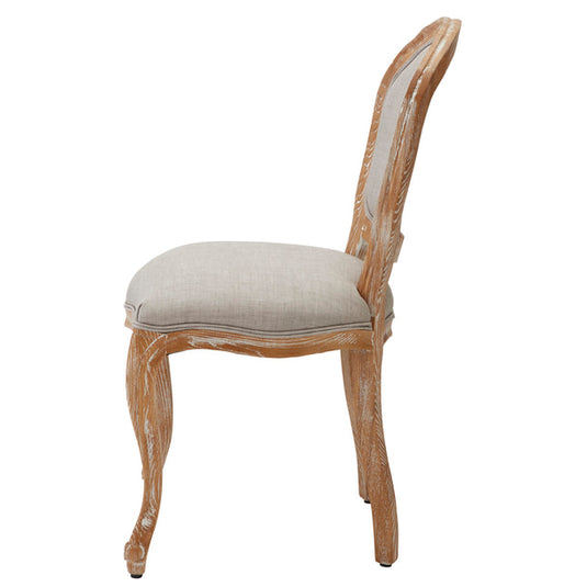 [Shabby Chic] Styling Chair Luminous Armless Type - Ash Grey