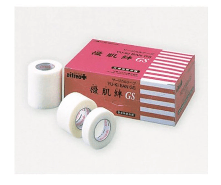 [YUKIBAN] Non-Woven Medical Surgical Tape GS (White) 3 Pieces