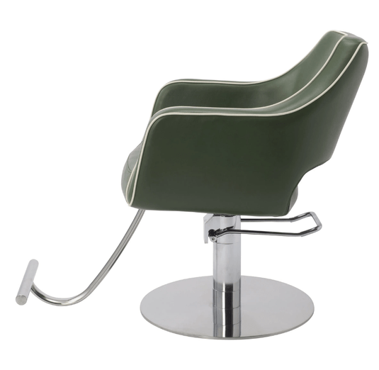 [Cafe Lounge] Styling Chair (HD-026) (Top) - Dark Green x Ivory