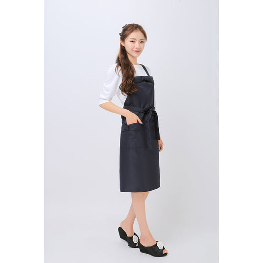 Ribbon Apron Navy