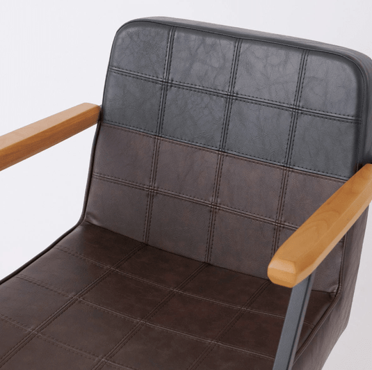 [Tough Design Product] Styling Chair T202 (Top) - Vintage Dark Brown x Black