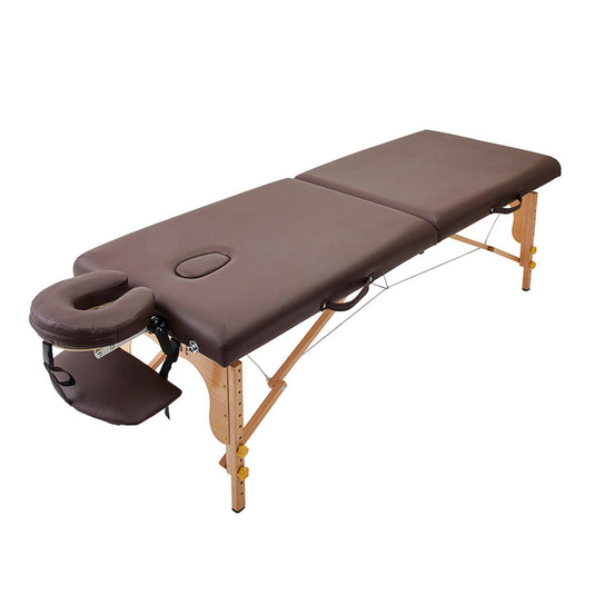 Lightweight Wooden Folding Bed EB-03DX Dark Brown