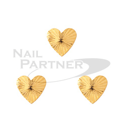 Clou Shining Heart 5x6mm Gold (5pcs)