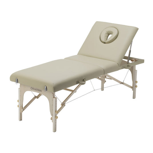 High Class Wooden Folding Reclining Bed 009DX Beige