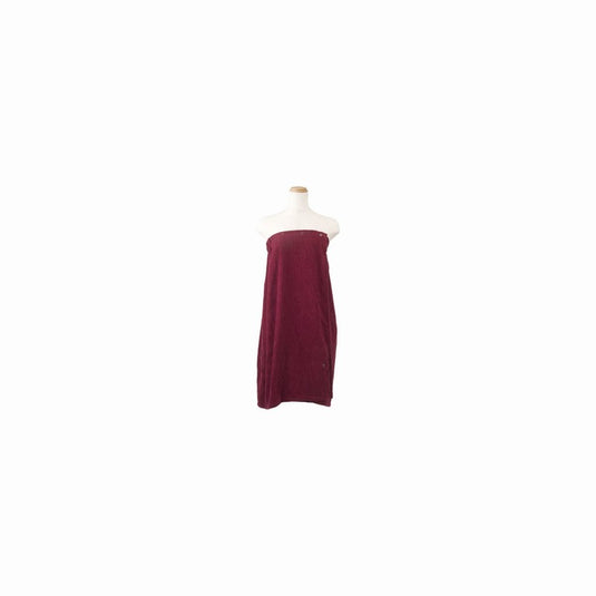 Premium Pile Aesthetic Gown (Front Opening) Wine Red