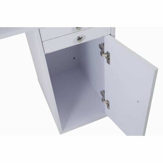 Cabinet Type Deluxe Nail Table Type A White