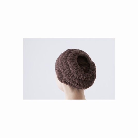 SMART COLLECTION Extra Absorbent & Quick Dry Microfiber Hair Turban (Tube Type) Dark Brown