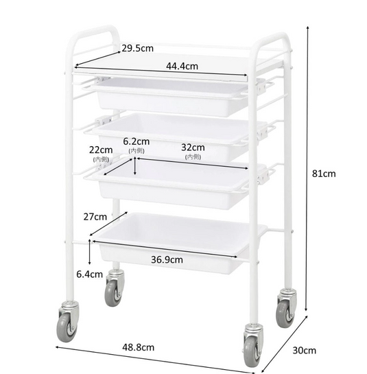 Utility Wagon SP 5BOX (with casters) (3 color choices)