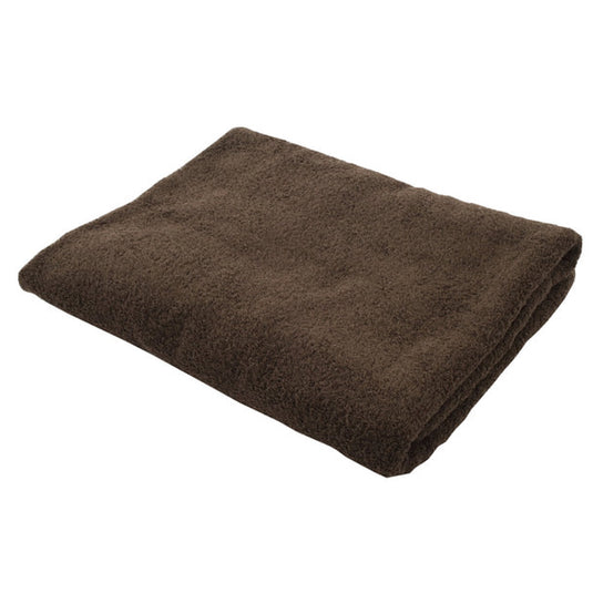 Luxury Pile Fabric Bath Towel (M) 70 x 140cm Dark Brown