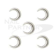 Clou Crescent Moon 6x6mm Silver (10pcs)