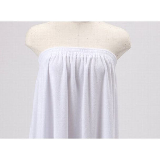 Soft, Simple Aesthetic Gown (Rubber Fastener Type) White