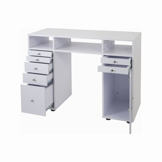 Cabinet Type Deluxe Nail Table Type A White