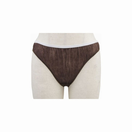 SMART COLLECTION [Free Size] ECO Paper High Leg Short Dark Brown 50pcs