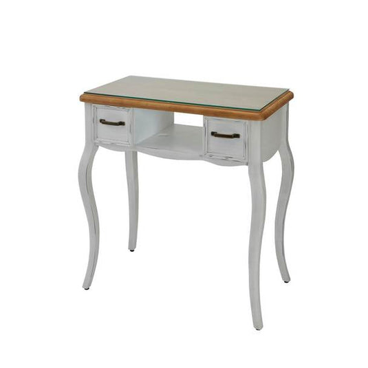 Shabby Chic Line Nail Table Loiret Antique White