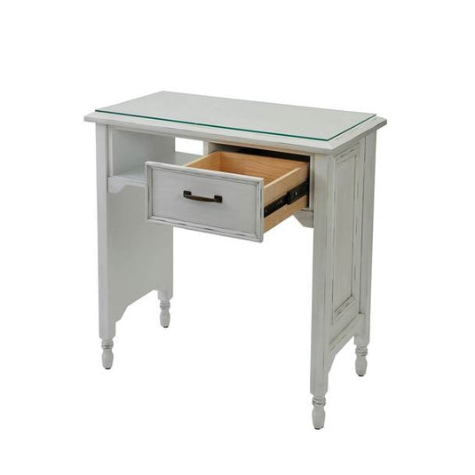 Shabby Chic Line Nail Table Loiret Antique White