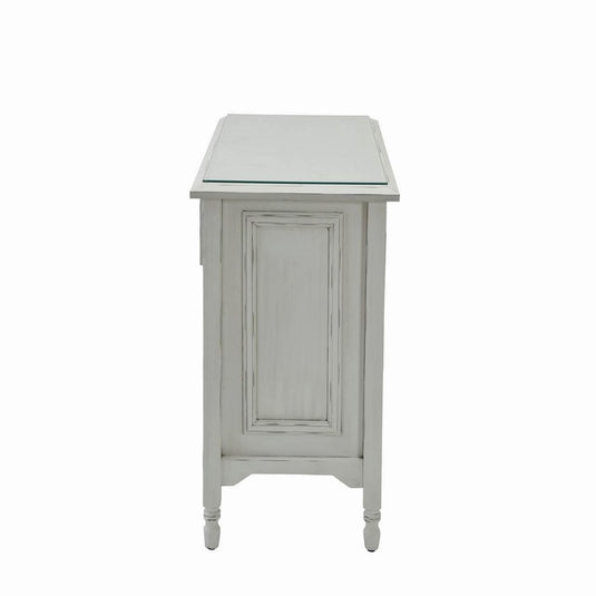 Shabby Chic Line Nail Table Loiret Antique White