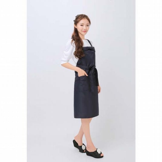 Ribbon Apron Navy