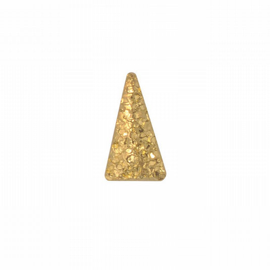 Clou Glitter Studs Triangle 3.5x1.8mm Gold (30pcs)