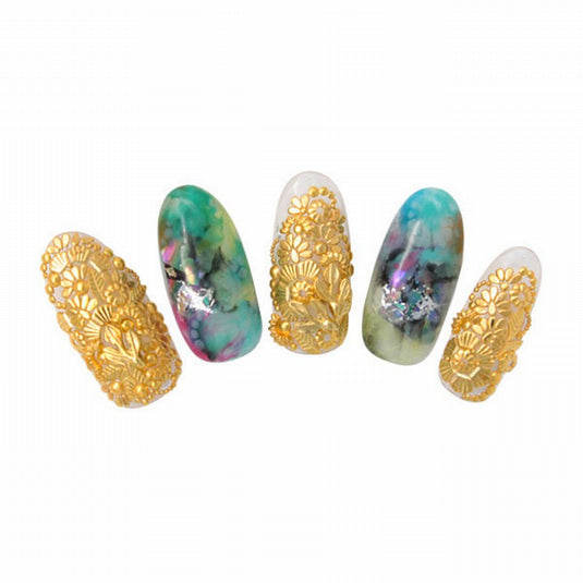 Capri Sea Anemone 3x3mm Gold (50 pcs)