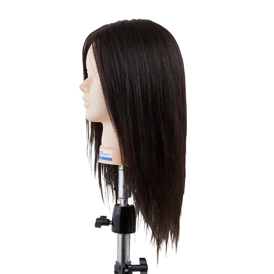 Hairdressing Mannequin Practice Head BG211 (No makeup 100% natural human hair)