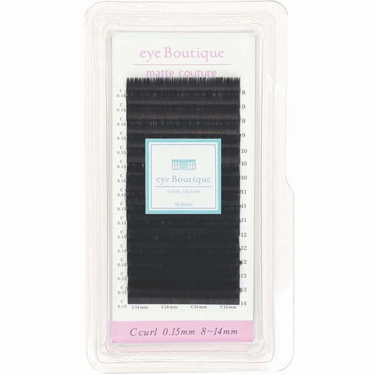 eye Boutique Flat Lash Matte Couture C Curl 0.20 thickness 10MM SINGLE