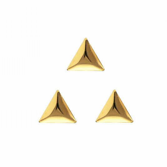 Clou Studs Triangle 3x3mm Gold (100pcs)