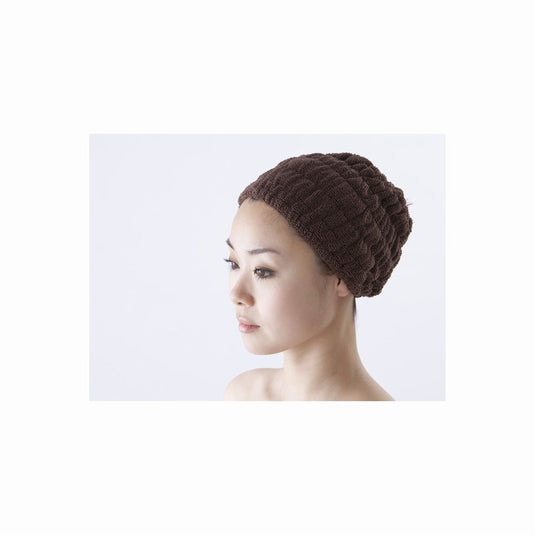 SMART COLLECTION Extra Absorbent & Quick Dry Microfiber Hair Turban (Tube Type) Dark Brown