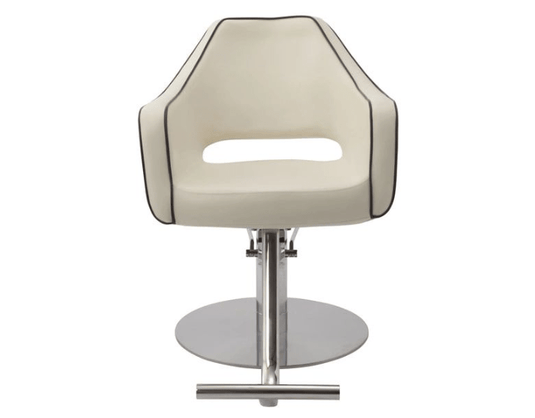 [Cafe Lounge] Styling Chair (HD-026) (Top) - Ivory x Dark Brown