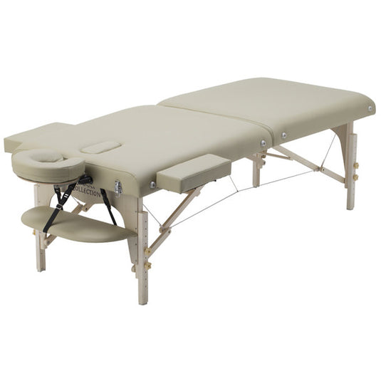 Deluxe Wooden Folding Bed 006WDX Beige