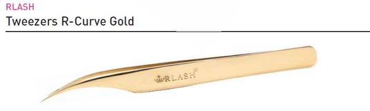 Tweezers R-CURVE GOLD