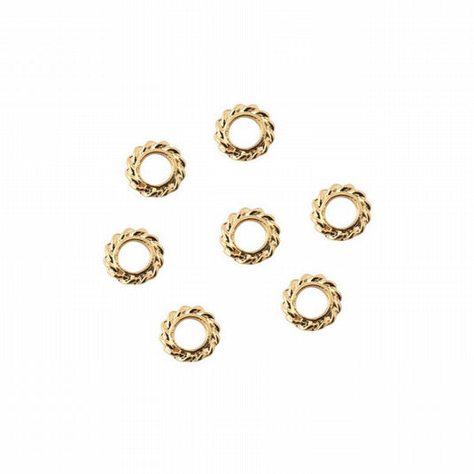 Clou Rope Internal Diameter 4mm SS12 Gold (10pcs)