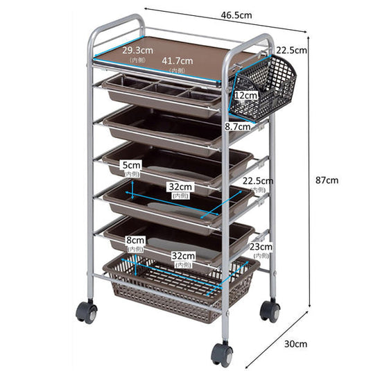 N-3 Wagon II (Completely Assembled) 7 Tier Type Brown