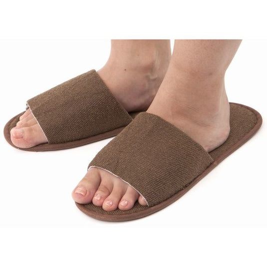 Disposable Soft Paper Slippers SP Dark Brown 30 pairs