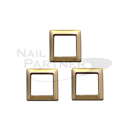 Clou Stone Edge Square 2x2mm Gold (50pcs)