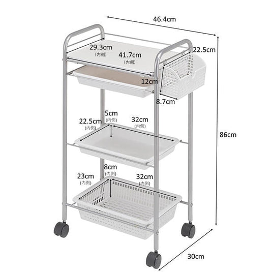 N-5 Wagon II (Completely Assembled) 4 Tier Type White