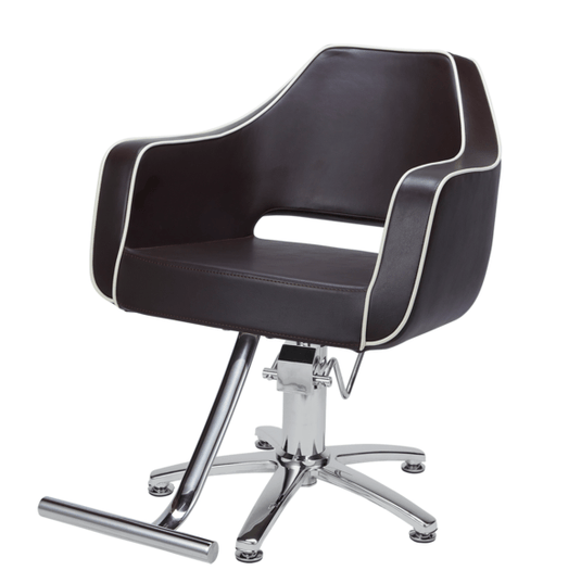 [Cafe Lounge] Styling Chair (HD-026) (Top) - Dark Brown x Ivory